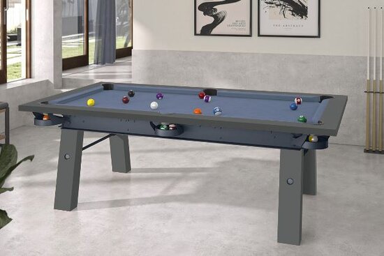 th Creed Resten DOCK billardbord, kombineret poolbord og spisebord - kompromisløst design